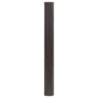 Vloerkleed rechthoekig 100x200 cm bamboe donkerbruin 3