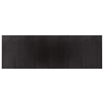 Vloerkleed rechthoekig 100x300 cm bamboe donkerbruin 2