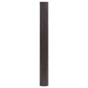 Vloerkleed rechthoekig 100x300 cm bamboe donkerbruin 3