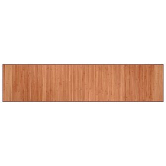Vloerkleed rechthoekig 70x300 cm bamboe bruin 2