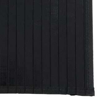 Vloerkleed rechthoekig 70x500 cm bamboe zwart 6