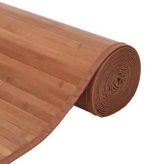 Vloerkleed rechthoekig 70x500 cm bamboe bruin 4