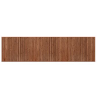 Vloerkleed rechthoekig 80x300 cm bamboe bruin 2