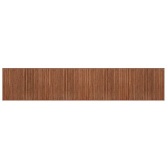 Vloerkleed rechthoekig 80x400 cm bamboe bruin 2