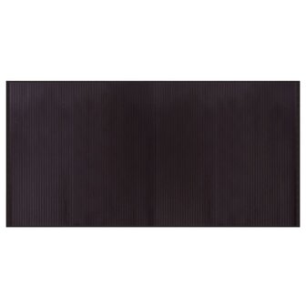 Vloerkleed rechthoekig 100x200 cm bamboe donkerbruin 2