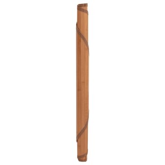 Vloerkleed rond 100 cm bamboe bruin 3