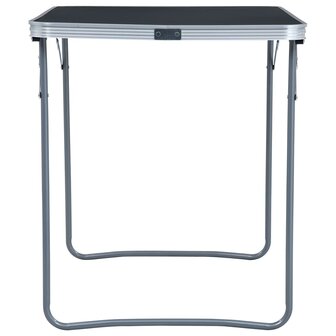 Campingtafel inklapbaar met metalen frame 80x60 cm grijs 3