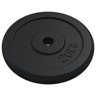 Halterschijf 40 kg gietijzer 6