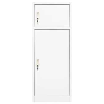 Zadelkast 53x53x140 cm staal wit 2