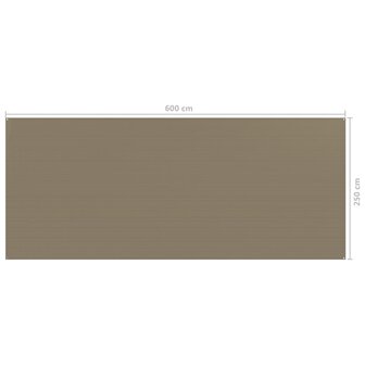Tenttapijt 250x600 cm taupe 4