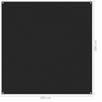 Tenttapijt 200x200 cm zwart 4