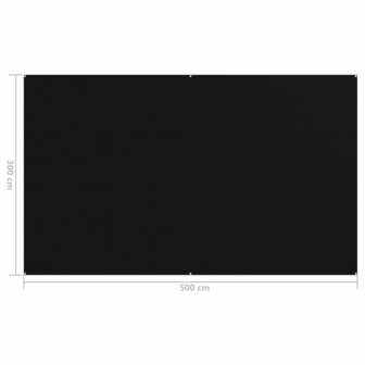 Tenttapijt 300x500 cm zwart 4