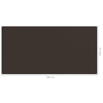 Tenttapijt 250x500 cm bruin 4