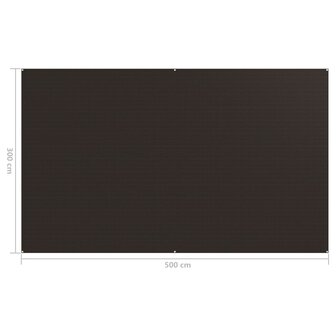 Tenttapijt 300x500 cm bruin 4
