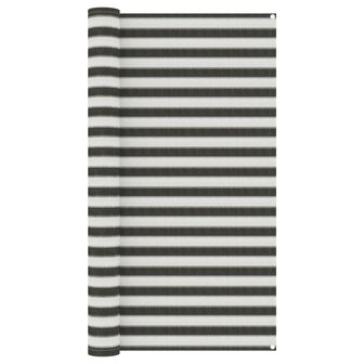 Tenttapijt 200x300 cm antracietkleurig en wit 1