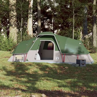 Koepeltent voor gezin 11-persoons waterdicht groen 3