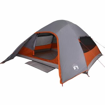 Koepeltent 4-persoons waterdicht grijs 4
