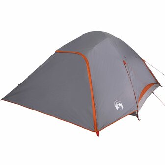 Koepeltent 4-persoons waterdicht grijs 5