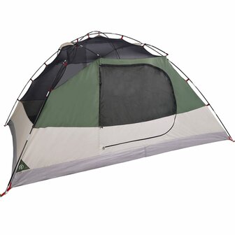 Koepeltent 6-persoons waterdicht groen 8