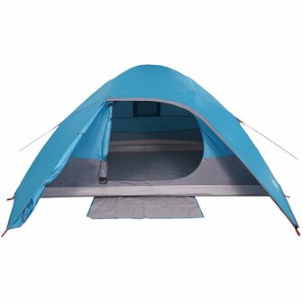 Koepeltent 6-persoons waterdicht blauw 7