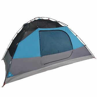 Koepeltent 6-persoons waterdicht blauw 8