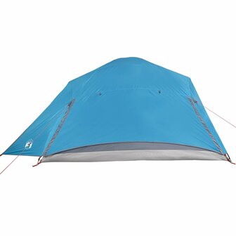 Koepeltent 6-persoons waterdicht blauw 9