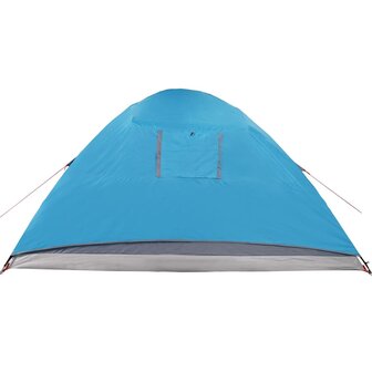 Koepeltent 6-persoons waterdicht blauw 10