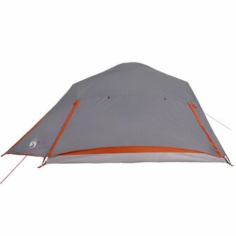 Koepeltent 6-persoons waterdicht grijs 9