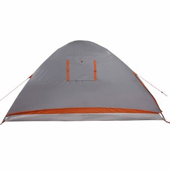 Koepeltent 6-persoons waterdicht grijs 10