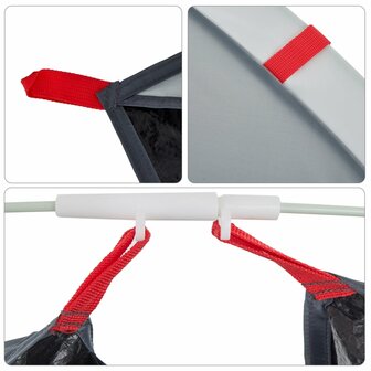 Strandtent pop-up waterdicht grijs 10