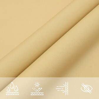 Zonnezeil 3x3x3 m 100% polyester oxford zandkleurig 7