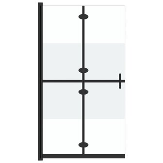Inloopdouchewand inklapbaar 70x190 cm ESG-glas halfmat 2