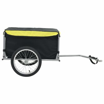 Fietstrailer 65 kg zwart en geel 2