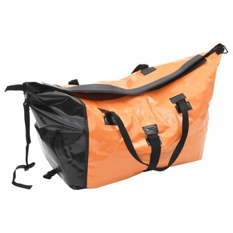 Fietskar met tas oranje en zwart 4