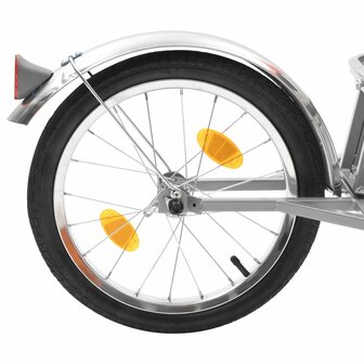 Fietskar met tas oranje en zwart 6