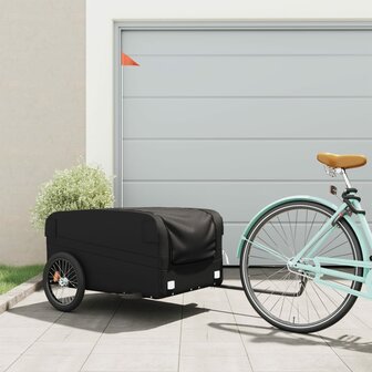 Fietstrailer 45 kg ijzer zwart 1