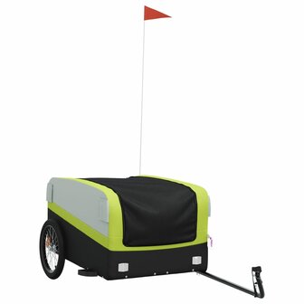 Fietstrailer 45 kg ijzer zwart en groen 2