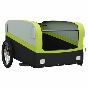 Fietstrailer 45 kg ijzer zwart en groen 5