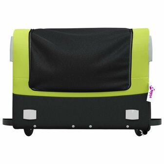 Fietstrailer 45 kg ijzer zwart en groen 6