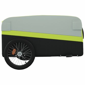 Fietstrailer 45 kg ijzer zwart en groen 7