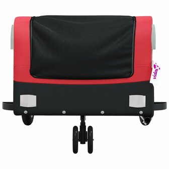 Fietstrailer 30 kg ijzer zwart en rood 6