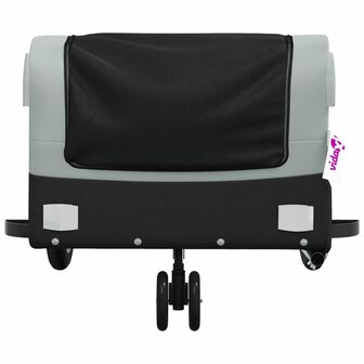 Fietstrailer 30 kg ijzer zwart en grijs 6