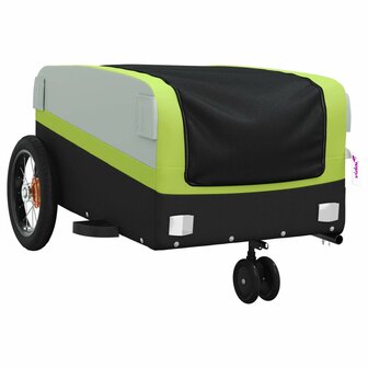 Fietstrailer 30 kg ijzer zwart en groen 4