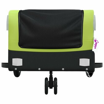 Fietstrailer 30 kg ijzer zwart en groen 6