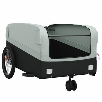 Fietstrailer 45 kg ijzer zwart en grijs 5