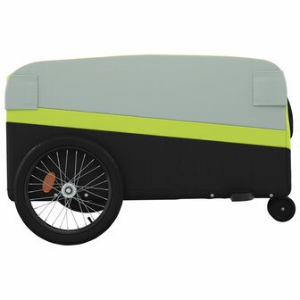 Fietstrailer 45 kg ijzer zwart en groen 7