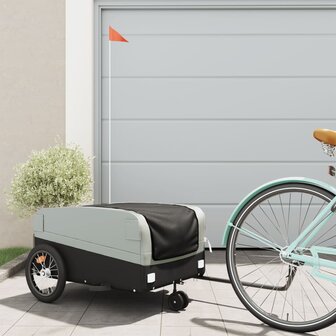 Fietstrailer 45 kg ijzer zwart en grijs 1