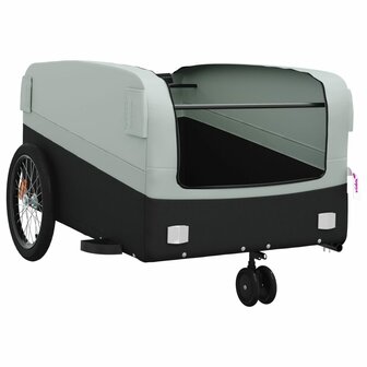 Fietstrailer 45 kg ijzer zwart en grijs 5