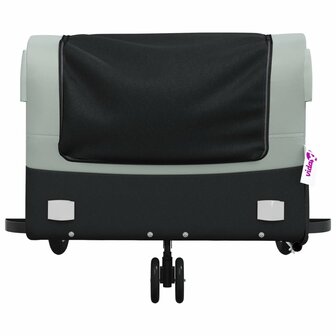 Fietstrailer 45 kg ijzer zwart en grijs 6