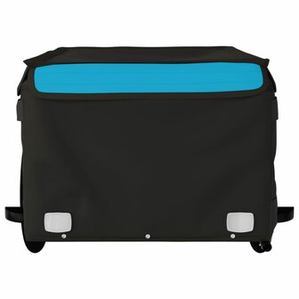 Fietstrailer 45 kg ijzer zwart en blauw 5